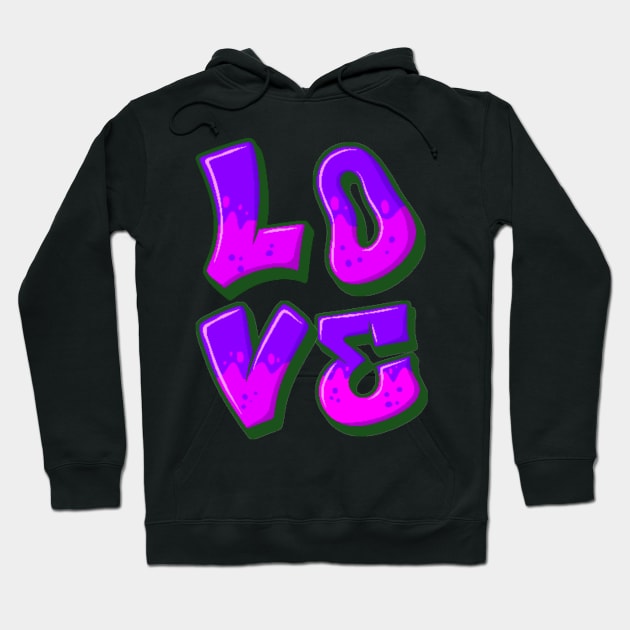 GRAFFITI STYLE LOVE SET DESIGN Hoodie by The C.O.B. Store